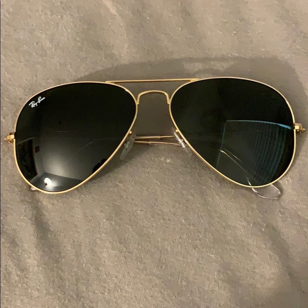 Ray-ban aviator gold sunglasses